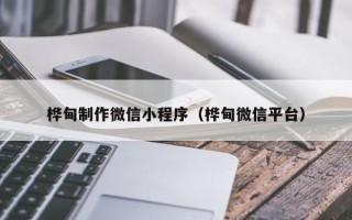 新野桦甸制作微信小程序（桦甸微信平台）